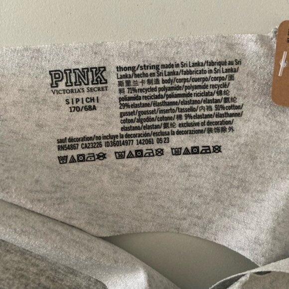 Victorias Secret PINK No-Show Thong String Panty - Picture 3 of 3